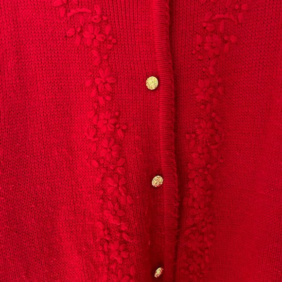 Kobe Size 40 (XL) Red  Sweater/Jacket with Embroidery - Picture 4 of 10